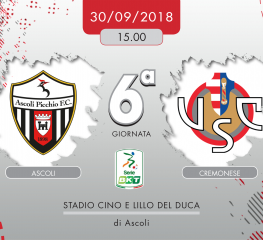 Ascoli-Cremonese 0-0, tabellino e cronaca