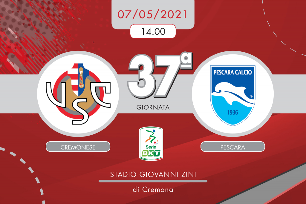 Cremonese-Pescara 3-0, tabellino e cronaca