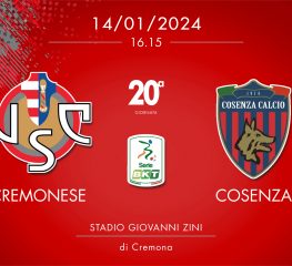 Cremonese-Cosenza 1-0, tabellino e cronaca